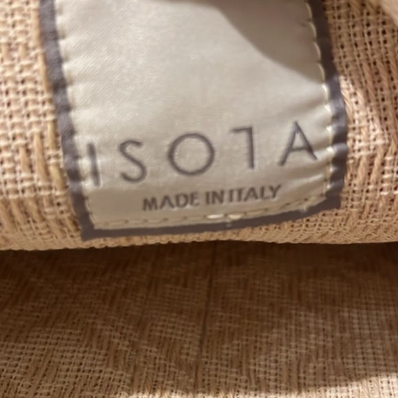 Club Monaco ISOLA Woven Fabric Clutch Red $175 - Picture 6 of 13